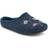 Pavers Floral Pattern Mule Slippers - Navy