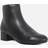 Dune London Pippie Leather Heeled Ankle Boots - Black