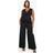 boohoo Plus Gold Detail Waistcoat Wide Leg Trouser - Black