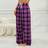 Shein Ladies Plaid Pajama Minimalist Casual Loungewear