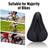 Shein Black Mountain Bike Seat Cover With Gel Pad