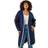 Roman Curve Longline Knit Cardigan - Navy