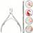 Shein Professional Stainless Steel Nail Cutter Scissor Nippers - 2PCS 2-pack