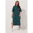 Yours Stripe Heavyweight Throw On Dress - Green