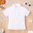 Shein Young Girl Classic Lantern Sleeve Ruffle Collar - White