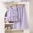 Shein Girls Summer Casual Striped Vest And Pants Set
