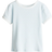 H&M Short Sleeved Pointelle Jersey Top - Light Blue/Striped (1286158003)