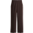 H&M Straight-Leg Creased Pants - Dark Brown