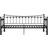 vidaXL Pull-out Black Sofa 206cm 2 Seater
