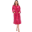 White Mark Women's Cozy Lounge Robe - Burgundy