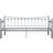 vidaXL Pull-out Grey Sofa 206cm 2 Seater