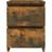 vidaXL 815327 Smoked Oak Bedside Table 30x30cm