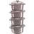 Staub Cocotte Antique Grey Cookware Set with lid 4 Parts
