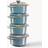 Staub Cocotte Antique Turquoise Cookware Set with lid 4 Parts