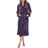 White Mark Women's Cozy Lounge Robe - Purple