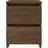 vidaXL 815331 Brown Oak Bedside Table 30x30cm