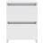 vidaXL 800525 White High Gloss Sängbord 30x30cm