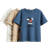 H&M Printed T-shirts 3-pack - Blue/Mickey Mouse (1117463033)