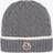 Moncler Stripe-Trimmed Wool Beanie Hat - Gray