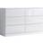 Fwstyle Modern White Gloss Chest of Drawer 120x77cm