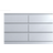 Fwstyle Modern Matt White Chest of Drawer 120x77cm