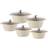 Sq Professional Nea Natura Cream Cookware Set with lid 5 Parts