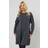 Yours Button Ribbed Tunic Dress Curve - Grey
