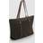 Mango Classic Tote Bag Shopper Bag Double Handle - Khaki