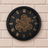 Jack Stonehouse Gears 40.5cm Black Gold Wall Clock