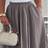 Shein Elegant Casual Solid Color High Waist Pocket Skirt - Summer
