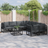 vidaXL Garden Set 9 Pcs Black 70 x 70 x 32 cm Aluminium Modular Sofa