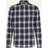 AllSaints Haven Cotton Loose Fit Check Shirt - Blue Mid