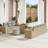vidaXL 10 Piece Garden Sofa Beige Poly Rattan Outdoor Lounge Set