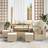 vidaXL Havesofa Sæt 9 Pcs Beige Polyrattan Loungesæt