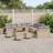 vidaXL 14 Piece Garden Set Beige Poly Rattan Modular Sofa