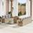 vidaXL 10 Piece Garden Sofa Beige Poly Rattan Outdoor Lounge Set