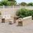 vidaXL Havesofa Sæt 10 Pcs Beige Polyrattan Loungesæt