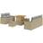 vidaXL Trädgårdsoffset Manuell 8 Pcs Beige 80 x 80 x 71 cm Loungeset