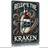 Shein Room Kraken Spiced Rum 7.8x11.8 Inch Metal Sign Wall Decor