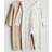 H&M Baby Pyjamasoverall Bomull - Beige/Hjärtan