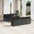 vidaXL 9 Piece Garden Set Black Poly Rattan Modular Sofa