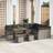 vidaXL 13 Piece Garden Sofa with Cushions Grey Outdoor Lounge Set