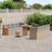 vidaXL 11 Piece Garden Sofa Beige Poly Rattan Outdoor Lounge Set