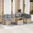 vidaXL 9 Stykke Have Sofa Set Med Puder Beige Loungesæt