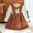 Shein Baby Girl Embroidered Squirrel Pattern Long Sleeve Dress - Autumn/Winte