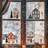 Shein Shiny Christmas House Snowflake Stickers Window Film