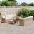 vidaXL Trädgårdsoffset 11 pcs Beige Gräddvit 100 x 100 x 71 cm Loungeset