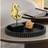 Shein Classic Round Marble Powder Resin Tray Black Decorative Item
