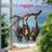 Shein Three Bats Colorful Window Hanging Sun Catcher 7.9 x 7.9 Wall Decoration