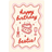 Shein 1pc Heartfelt Birthday Card for Bestie With Funny Love Poem